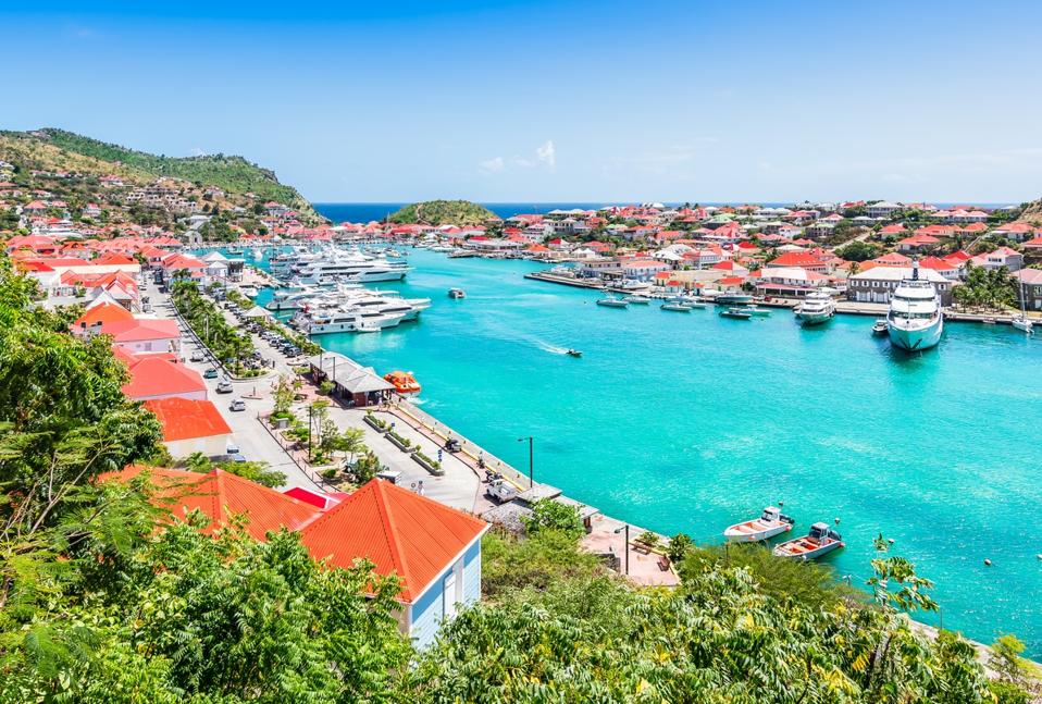 Gustavia harbor, St Barts, Caribbean