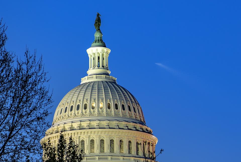 A SpaceX Falcon 9 rocket carrying the company's Crew Dragon spacecraft is seen to the right of the U.S. Capitol Building in Washington as it is launches NASA’s SpaceX Crew-2 mission to the International Space Station with NASA astronauts Shane Kimbrough and Megan McArthur, ESA (European Space Agency) astronaut Thomas Pesquet, and Japan Aerospace Exploration Agency (JAXA) astronaut Akihiko Hoshide onboard, Friday, April 23, 2021, from Cape Canaveral, Florida. NASA’s SpaceX Crew-2 mission is the second crew rotation mission of the SpaceX Crew Dragon spacecraft and Falcon 9 rocket to the International Space Station as part of the agency’s Commercial Crew Program. Kimbrough, McArthur, Pesquet, and Hoshide launched at 5:49 a.m. EDT from Launch Complex 39A at the Kennedy Space Center to begin a six month mission onboard the orbital outpost. Photo Credit: (NASA/Bill Ingalls)