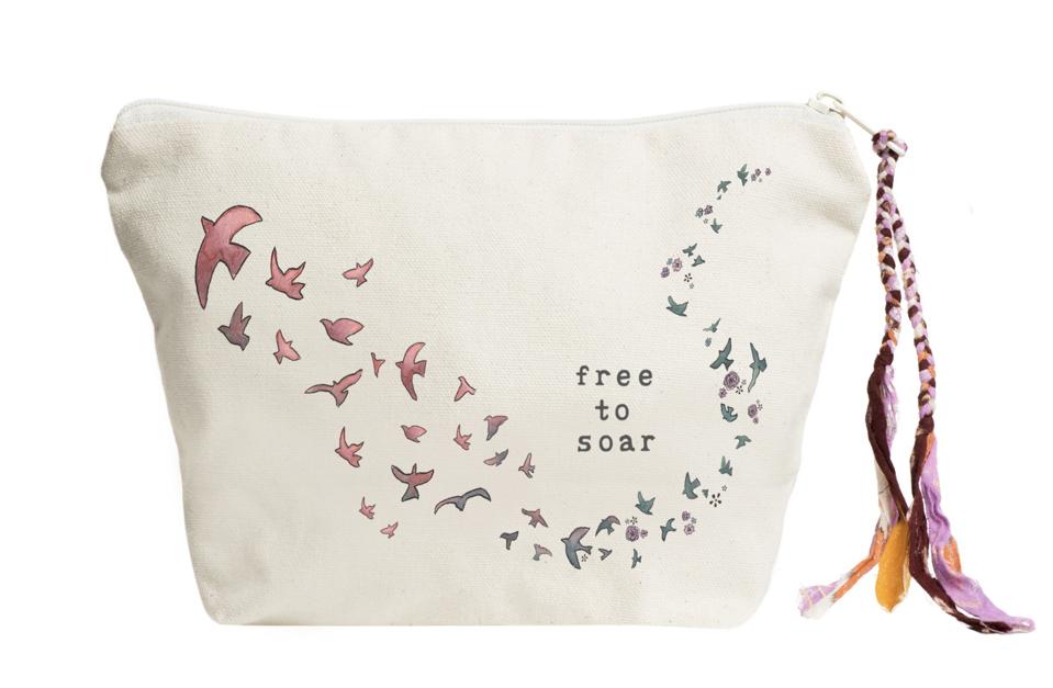 fun vegan makeup bag