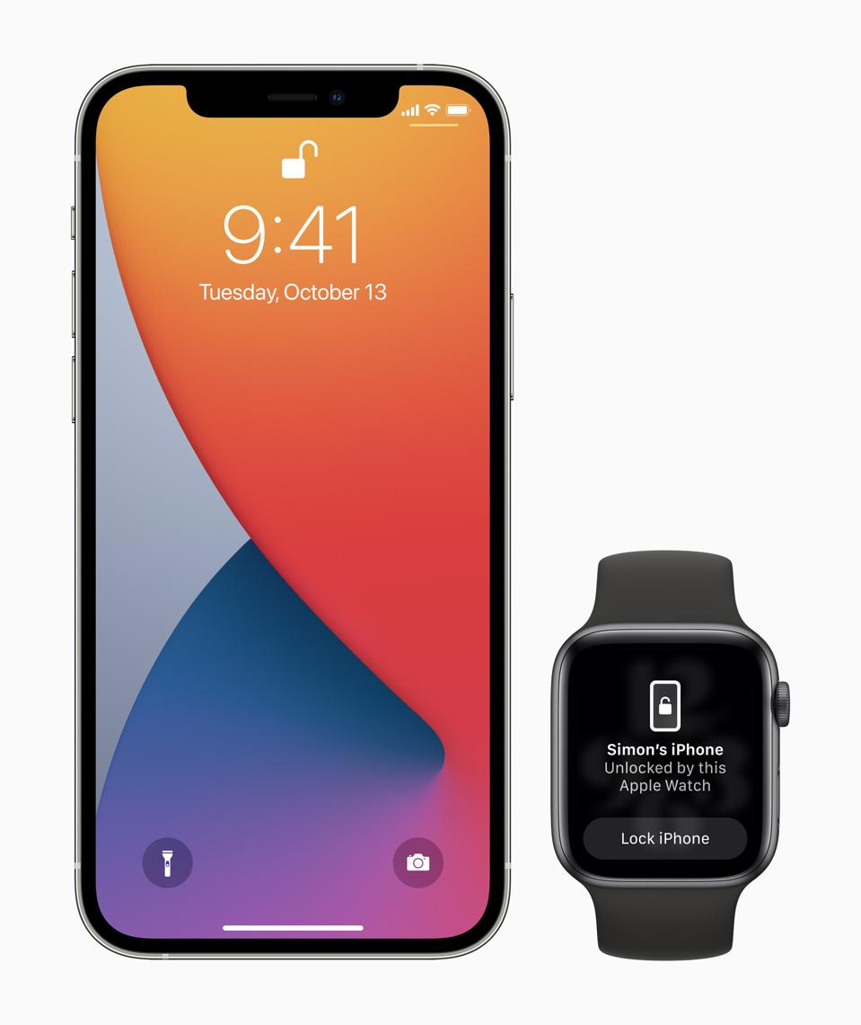 With iOS 14.5 you can unlock your iPhone while wearing a mask, if you have an Apple Watch.