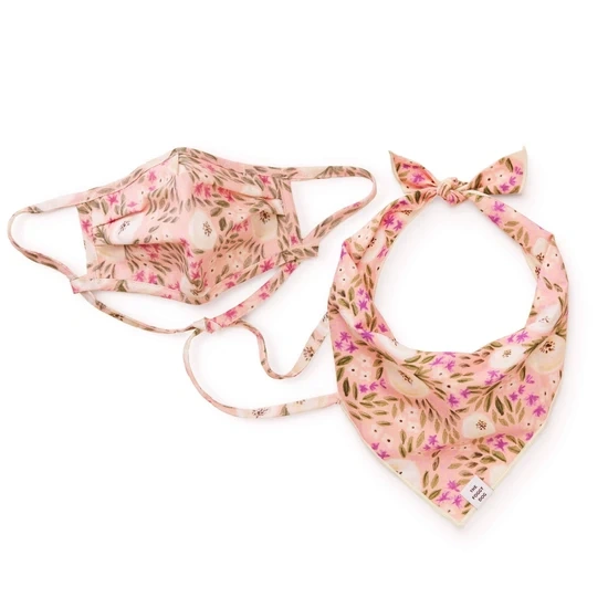 Harper Floral Bandana and Mask Set