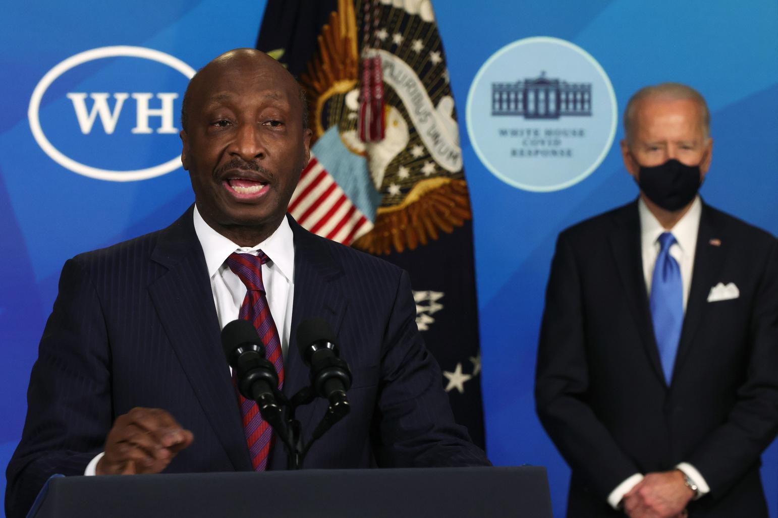 President Biden Hosts Event With Johnson & Johnson And Merck CEOs