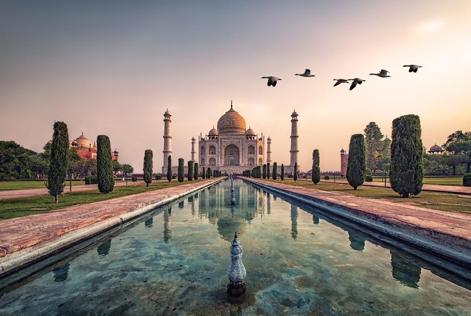 Taj Mahal mausoleum in Agra