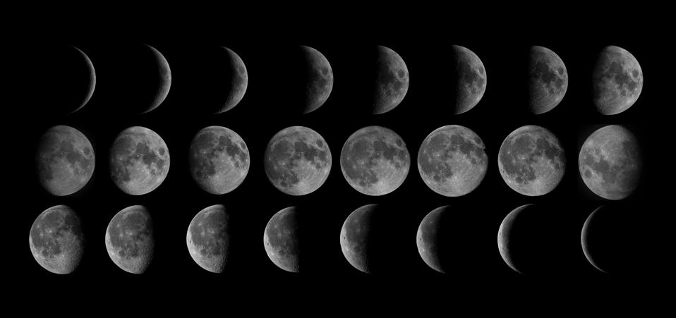 The phases of moon.
