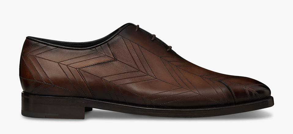 Chevron Demesure Leather Oxford