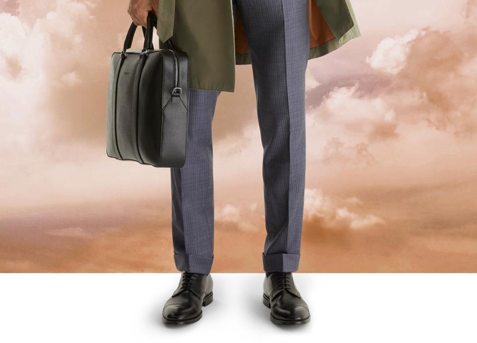 Black Calfskin Derby, Made In Italy