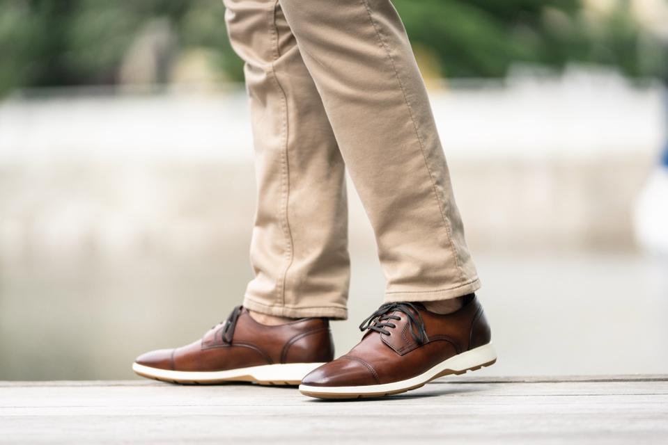 Florsheim Transit Cap Toe Oxford in Cognac