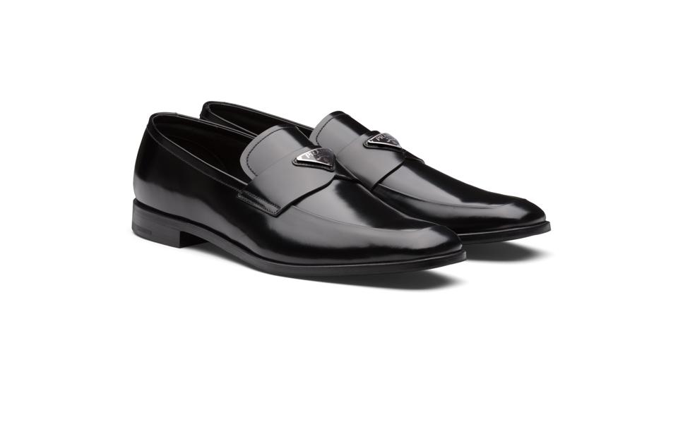 Brushed Leather Loafers