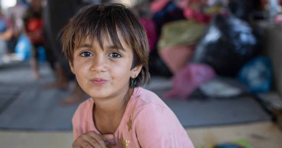 Minor Refugees Living In Moria Camp After The Fire