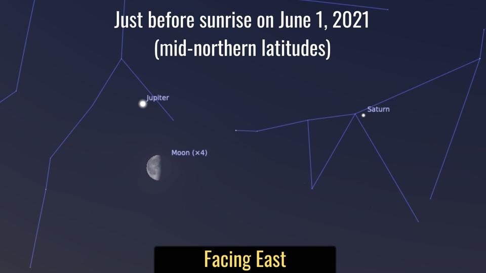 Tuesday, June 1, 2021: Moon and Jupiter