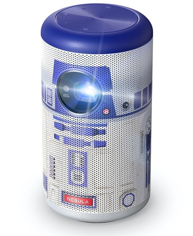 Product shot of Nebula Capsule II R2-D2 projector