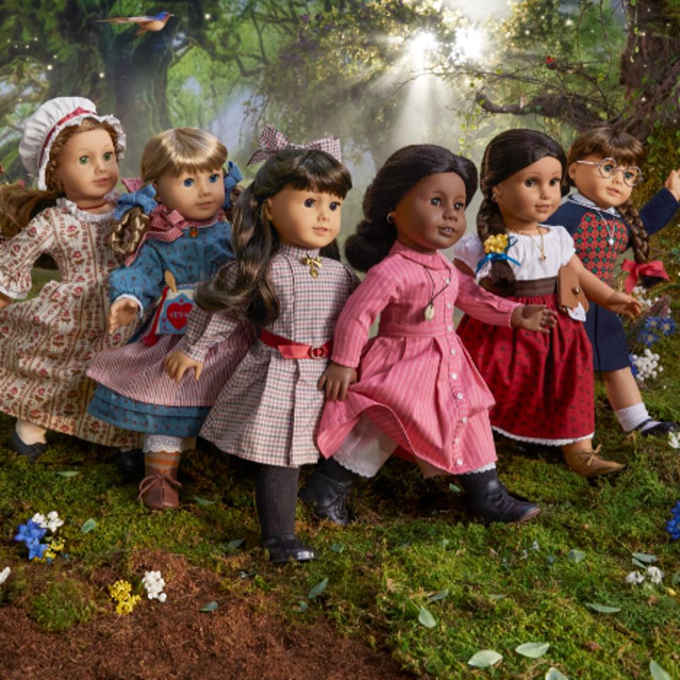 Samantha Parkington™, Kirsten Larson™, Molly McIntire™, Felicity Merriman™, Addy Walker™, and Josefina Montoya™ American Girl Dolls