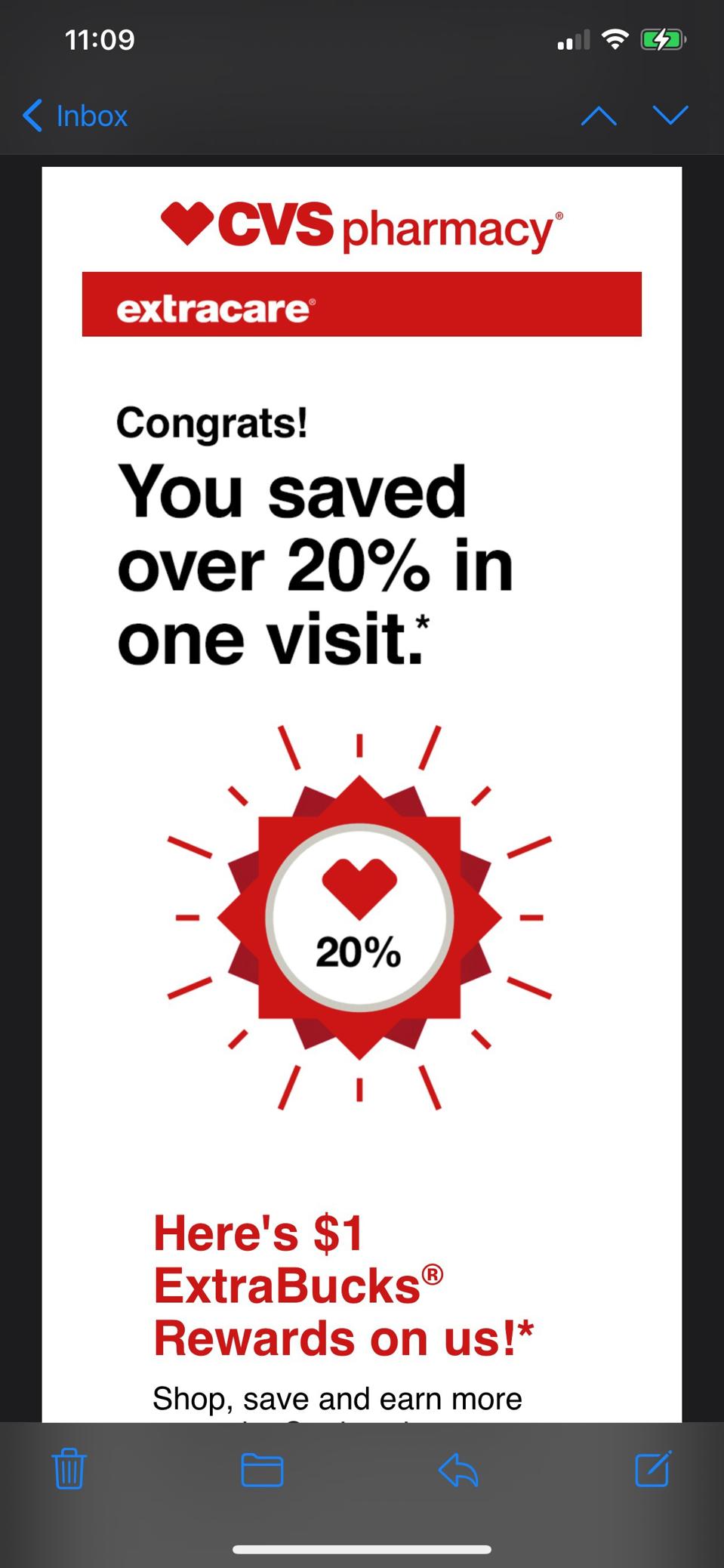 Iphone image of cvs app
