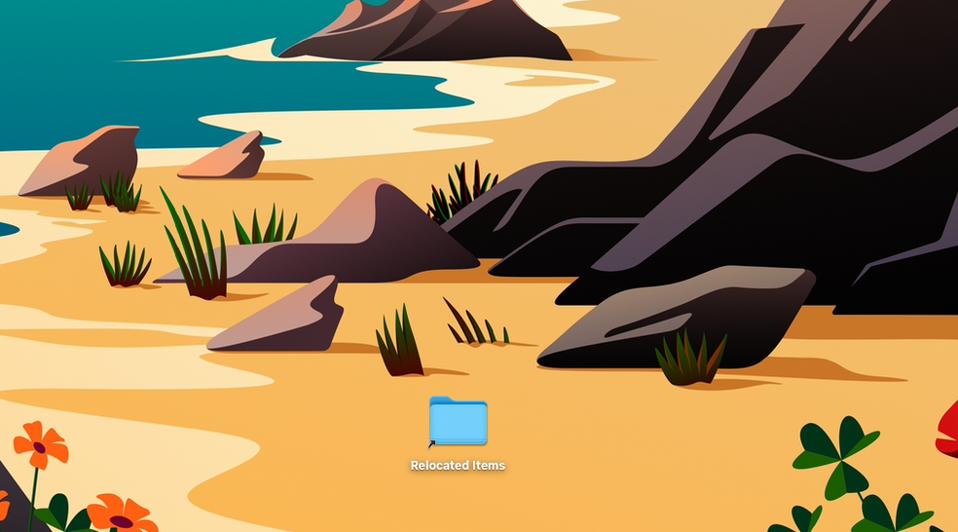 Moved Items folder on macOS Dekstop