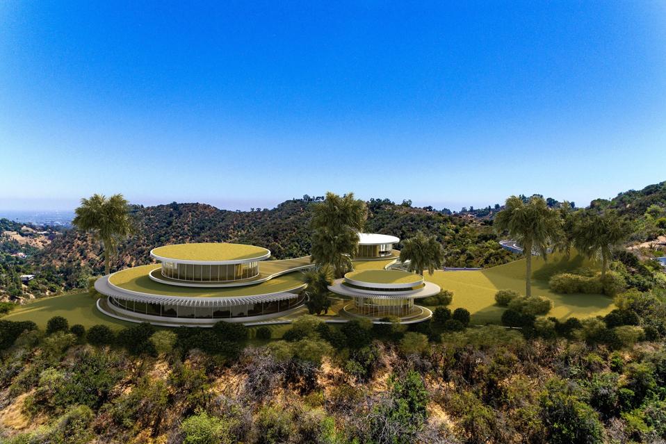 sustainable compound concept for Angelo Place at Enchanted Hill by architect Alex Nerovnya