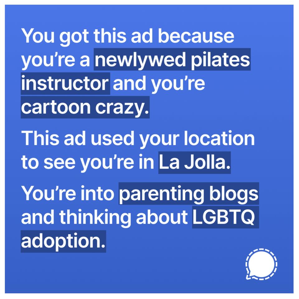 Rechazo del anuncio de Instagram