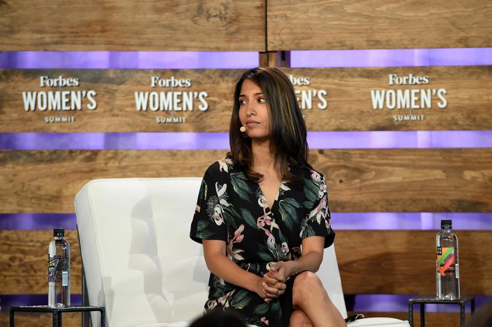 CEO & Founder of Tala Shivani Siroya speaks at the 2018 Forbes Women's Summit