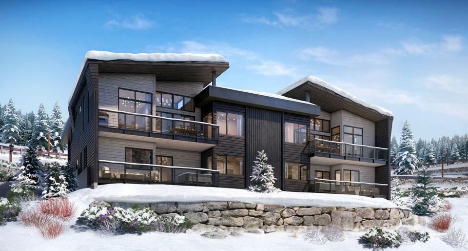 outdoor decking village walk skyline tahoe development 7488 Larkspur Lane Truckee, CA