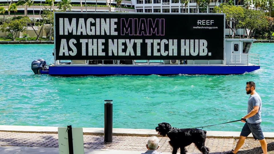 Reef technology miami tech innovation real estate advertising