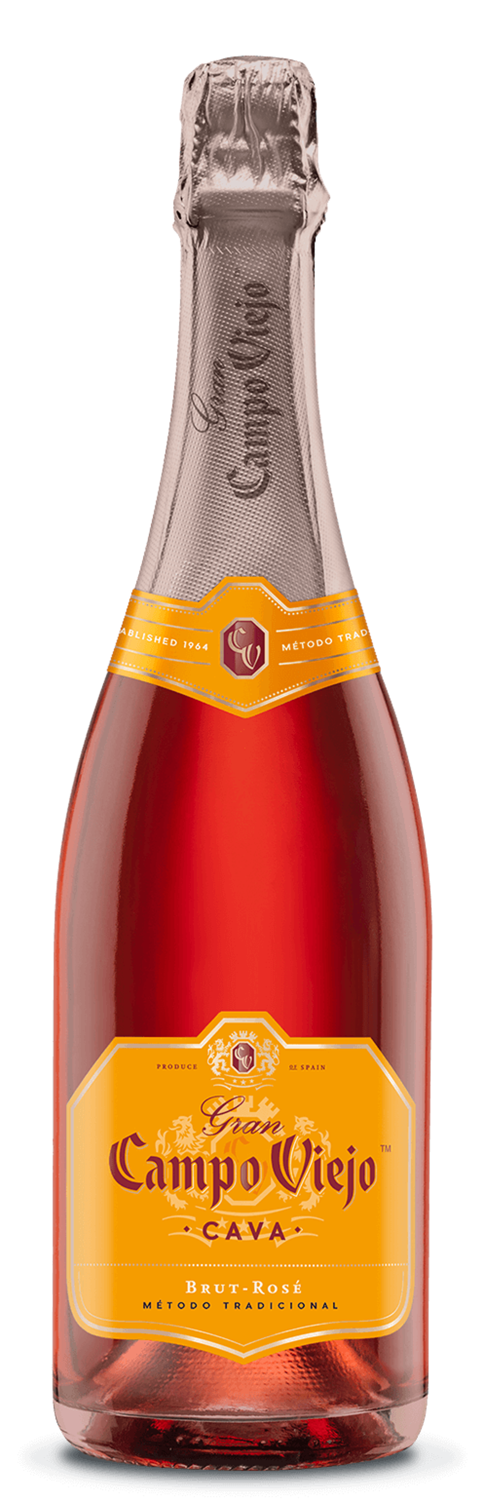 A bottle of Campo Viejo sparkling rosé is made by an all-woman team.