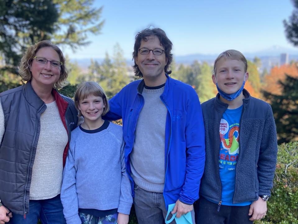 winemaker and her family