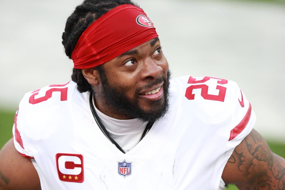 San Francisco 49ers CB Richard Sherman versus the Los Angeles Rams. 