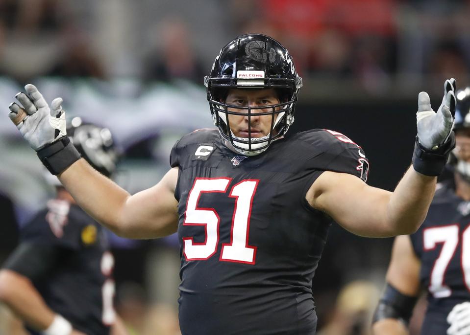 Atlanta Falcons center Alex Mack.