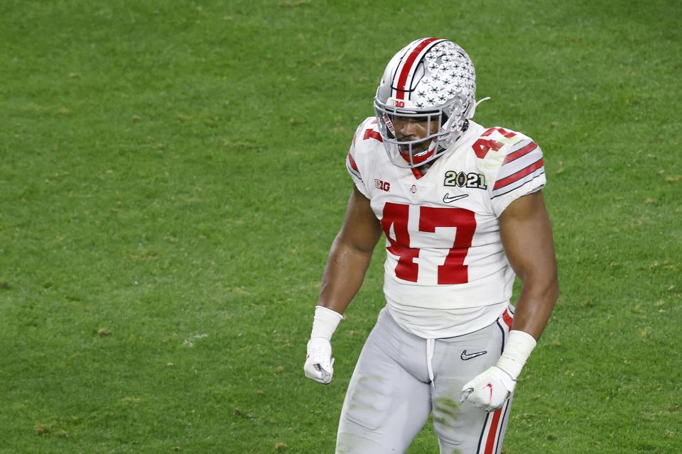 Ohio State LB Justin Hilliard against Alabama.