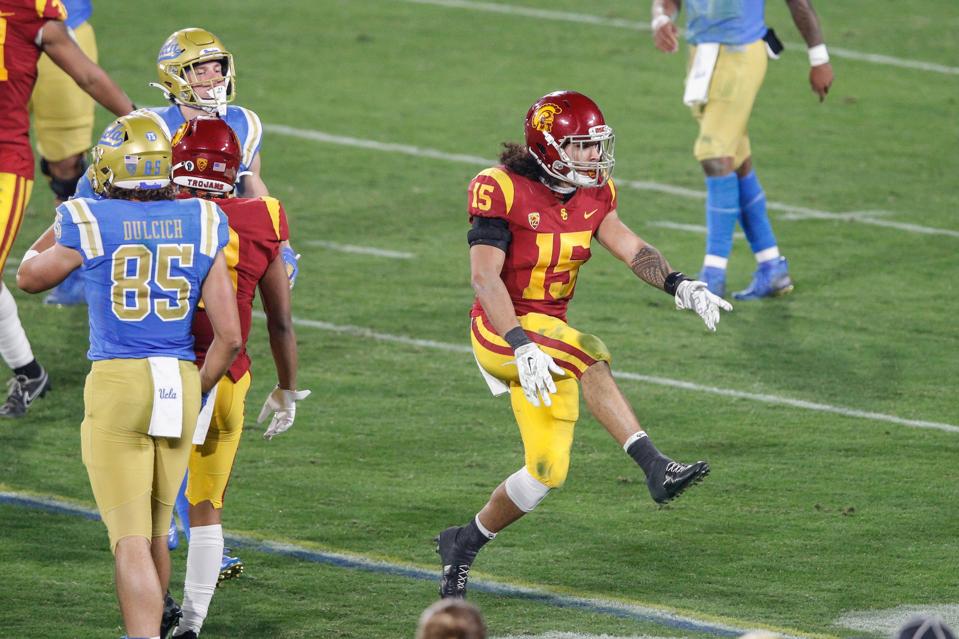 USC safety Talanoa Hufanga against UCLA.