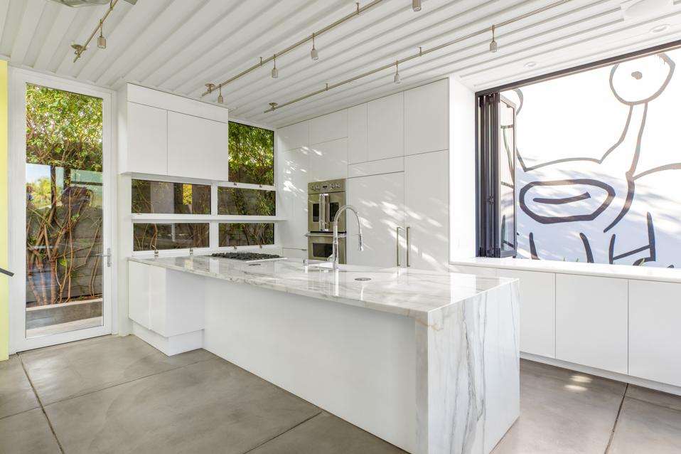 kitchen daniel johnston austin mural todd piccus invader house 813 palms