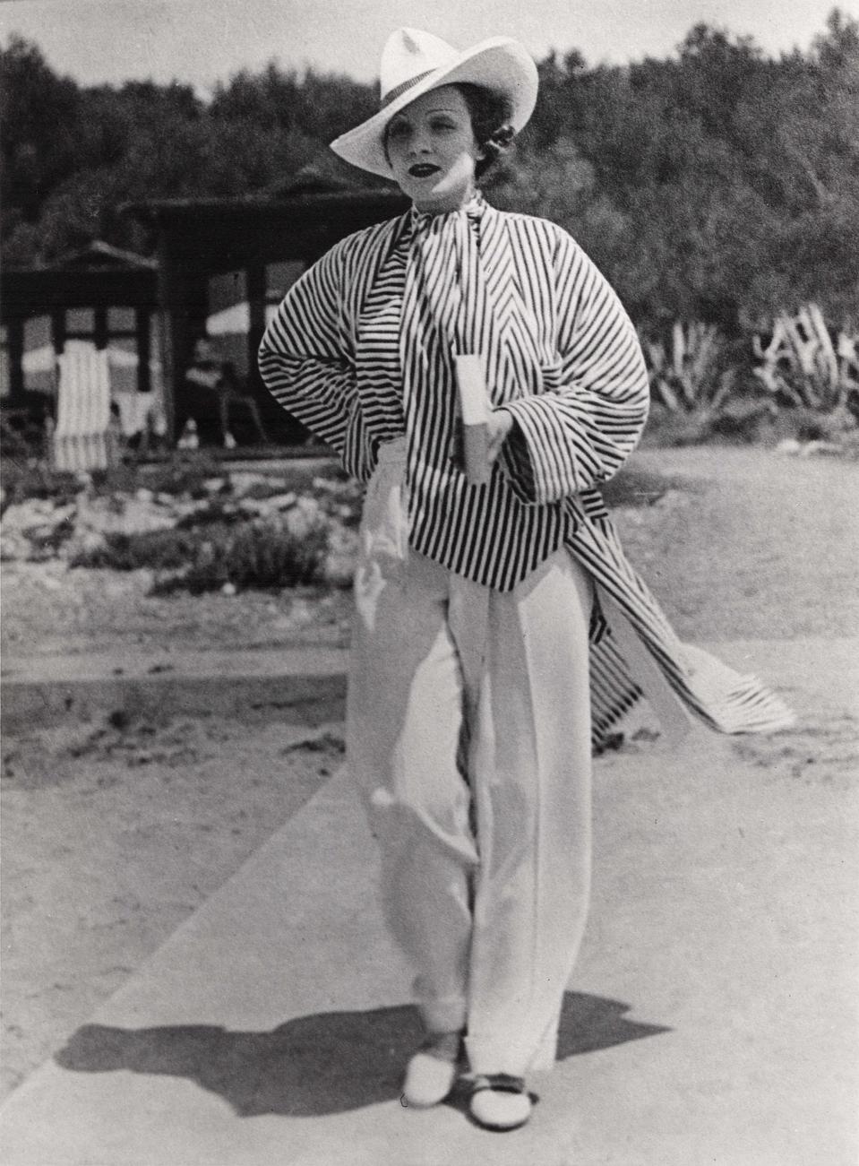 Marlene Dietrich at Hotel du Cap-Eden-Roc in 1939
