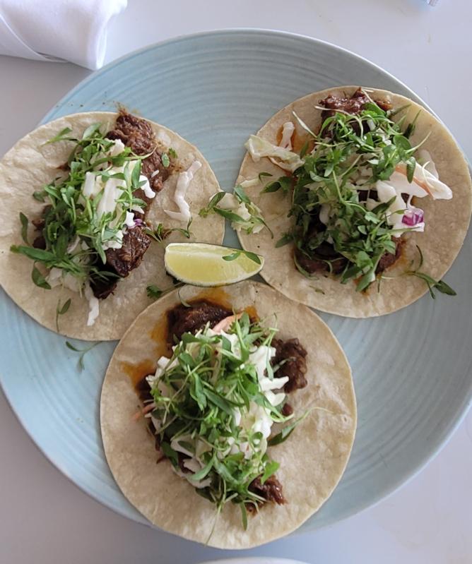 Short Rib Tacos at Lido Bayside Grill, at The Standard Hotel