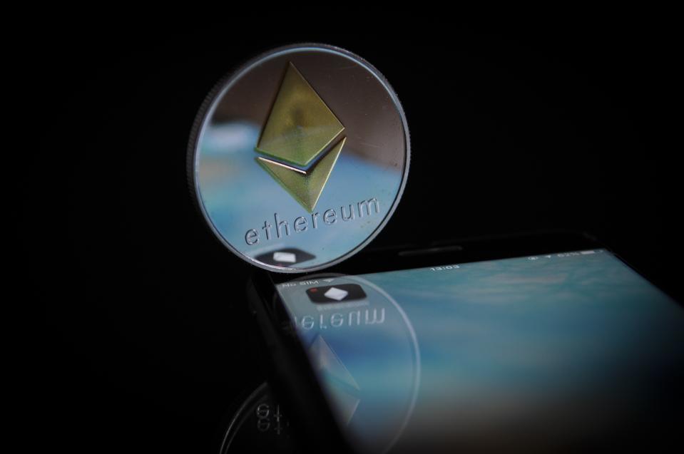 Ether, a cryptocurrency.