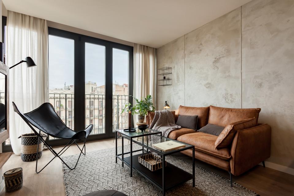 Interior of UKIO rental apartment in Barcelona.