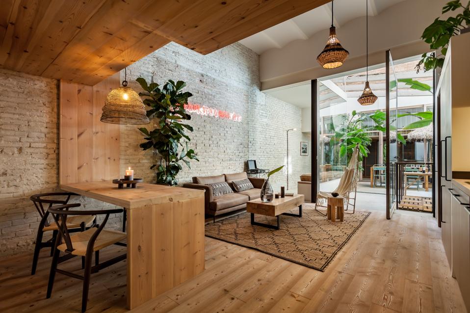 interior of UKIO design apartment Barcelona