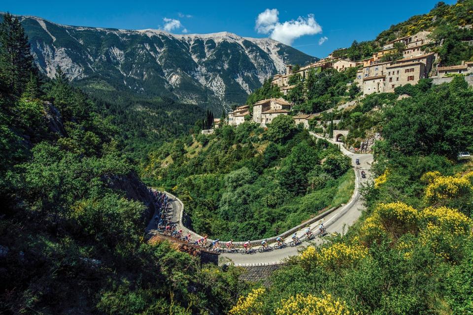 A bird's-eye view of Brantes, France.
