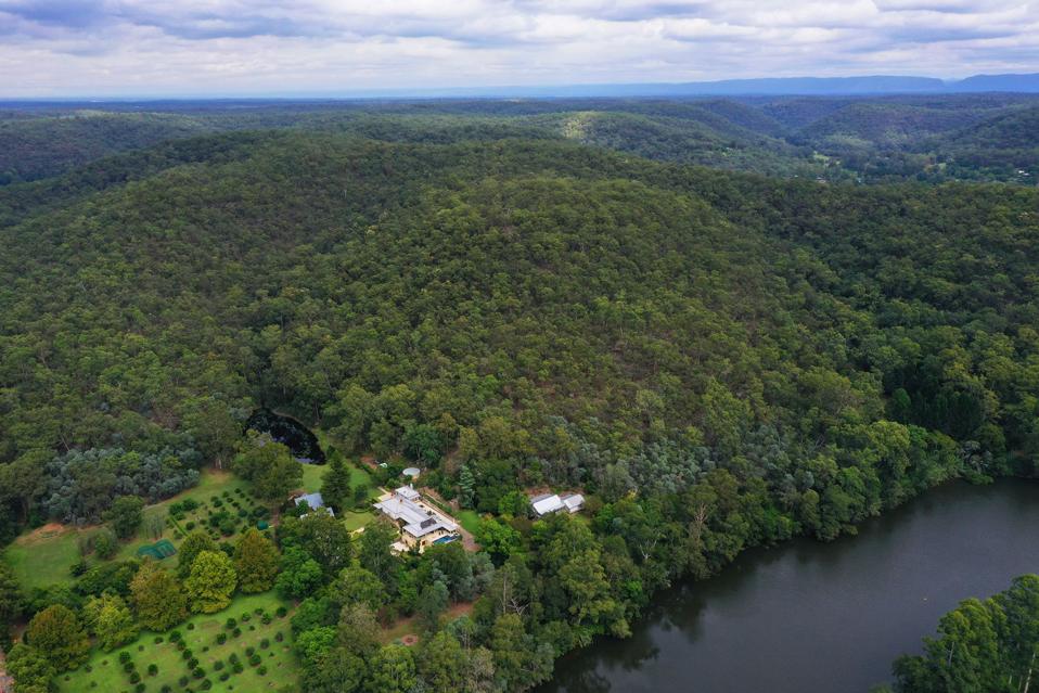 colo river venetiaville estate aerial view 1235 west portland new south wales sydney aus