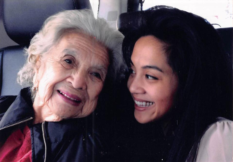 Cristina Patwa and her grandmother, Pamela