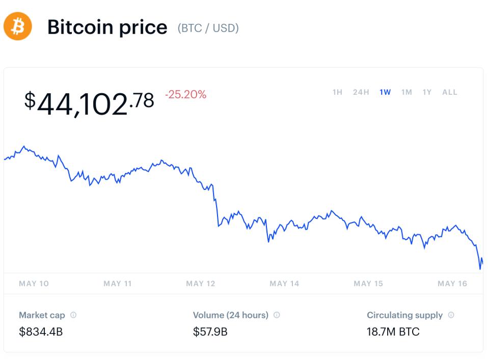 Elon Musk Crashed The Bitcoin Price And Proposed A Radical Dogecoin Upgrade To Beat Bitcoin 'Hands Down' And Become The 'Currency Of Earth'