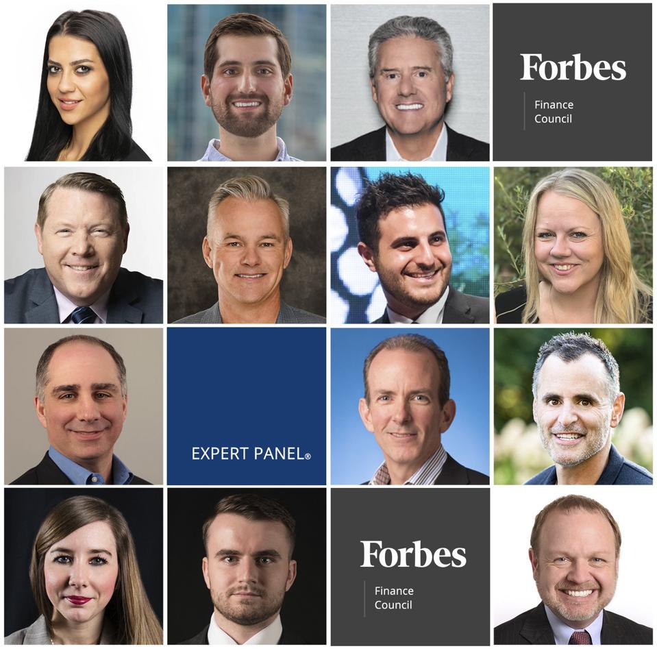Photos of featured Forbes Finance Council members.