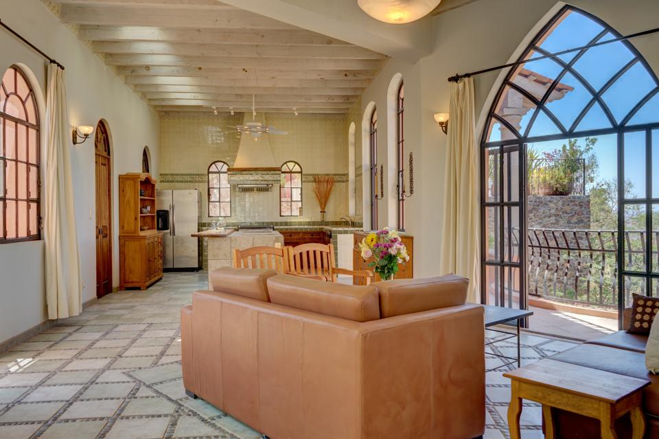 view and kitchen inside casa enclave cdr san miguel de allende