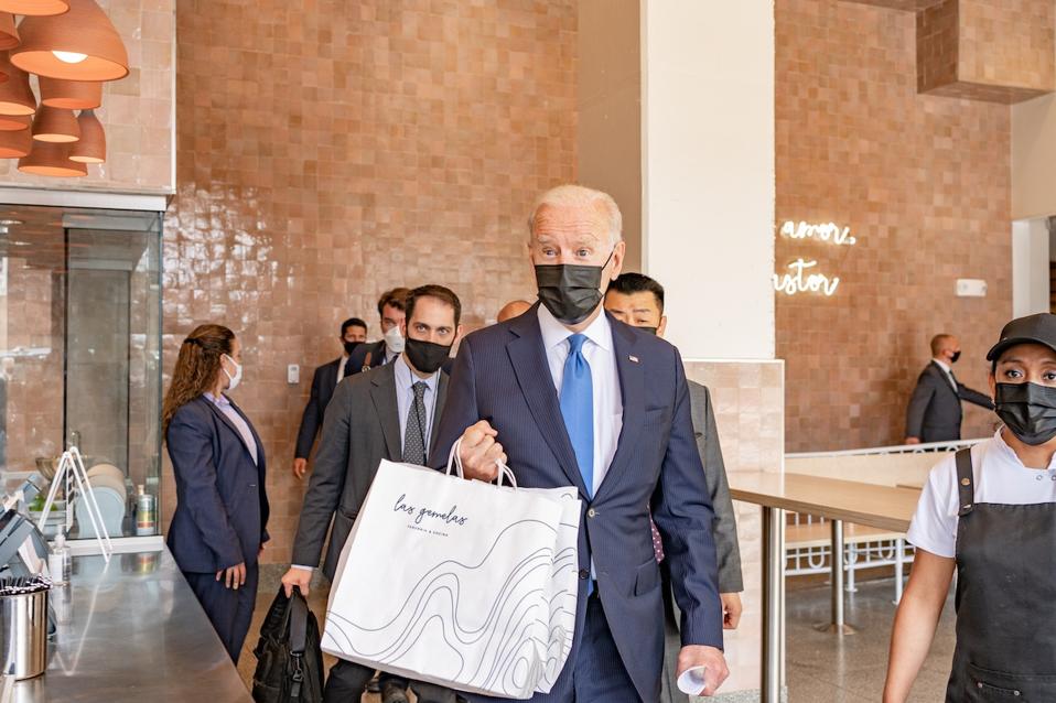 Joe Biden eating tacos