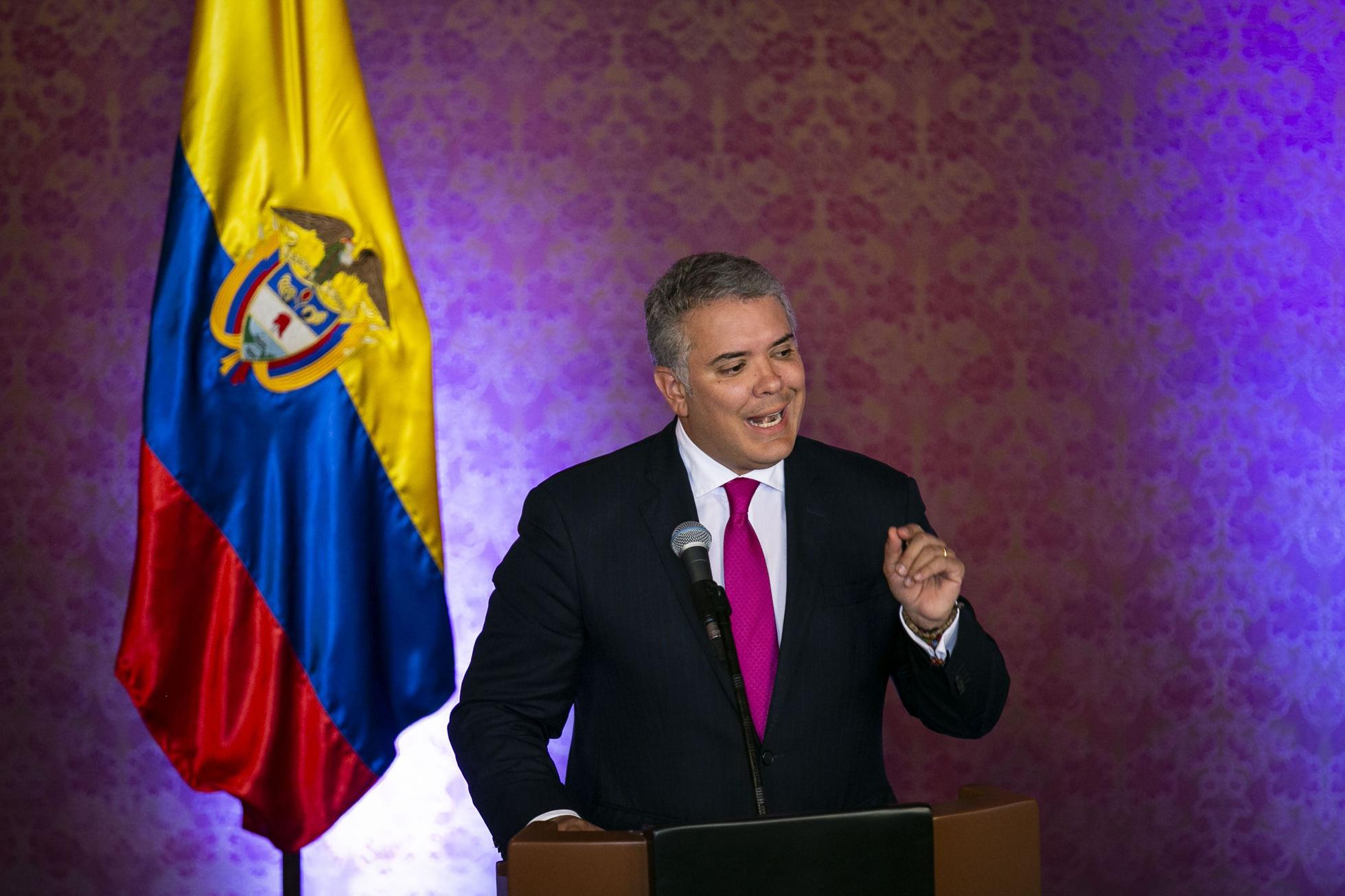 Colombia's President Ivan Duque