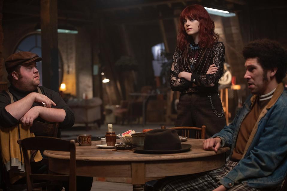 Cruella, Disney, Disney+, Emma Stone, Paul Walter Hauser, Joel Fry, interview, review