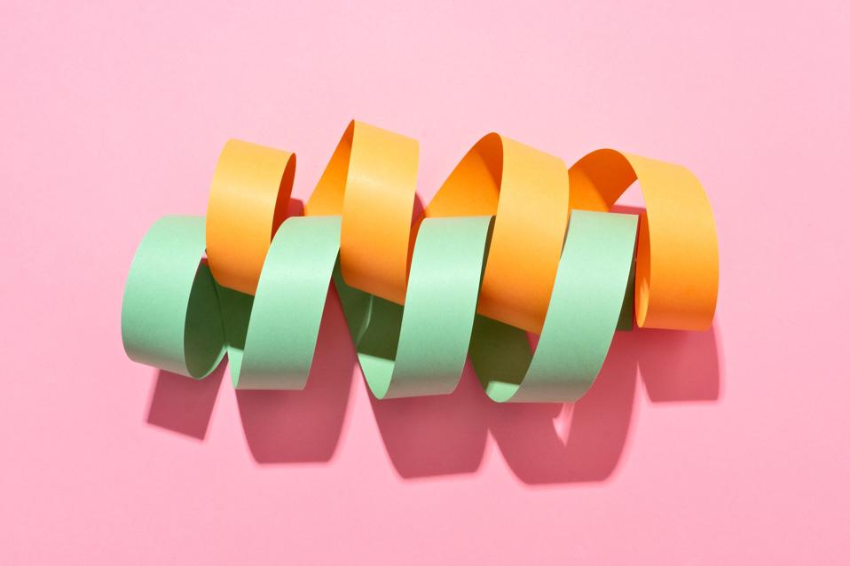 Twisted Paper Stripe Helix