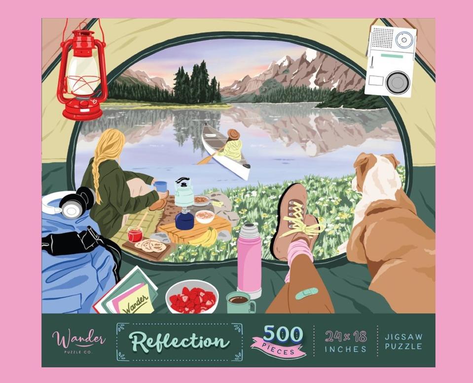 Reflection from Wander Puzzle Co.