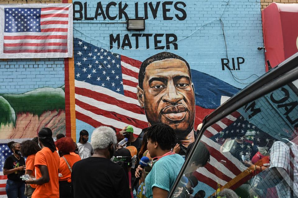 George Floyd's Brother Attends Unveiling Of Memorial Portrait In Brooklyn
