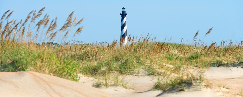 Lighthouse Beach Buxton, Outer Banks of North Carolina best beach hatteras