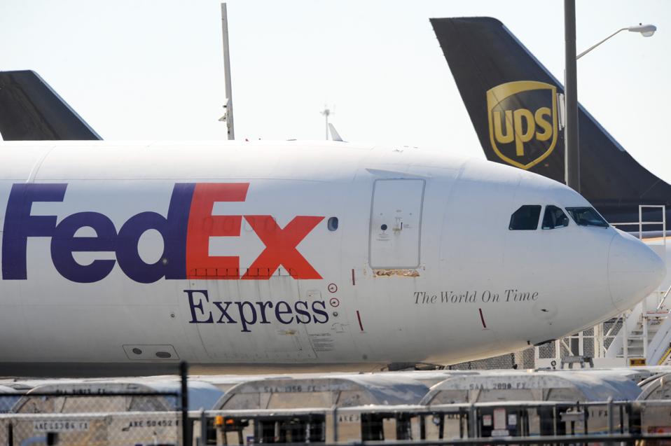 FedEx and UPS are two large air cargo carriers, but during the pandemic, a number, a number of passenger airlines without passengers were converted to fly additional cargo.