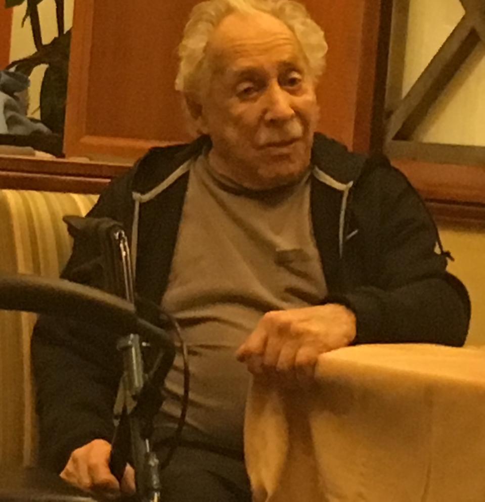 Elder man alone